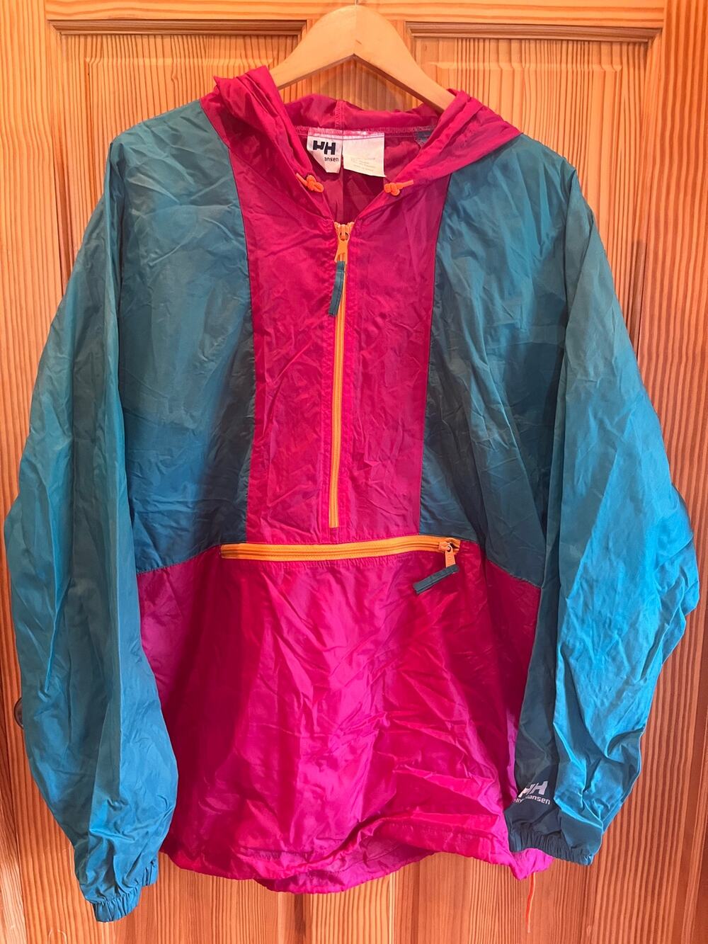 Vintage Helly Hansen Colorblock Anorak Windbreaker Jacket XL
